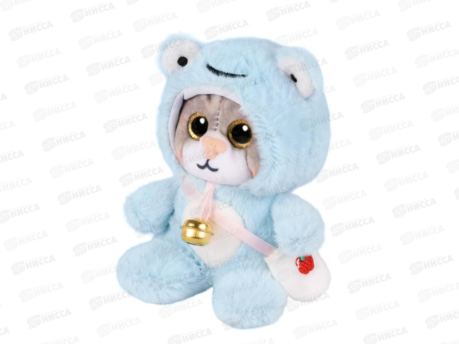 Котик в голубом капюшоне, 12см, 300523-7-1-12 MAXITOYS