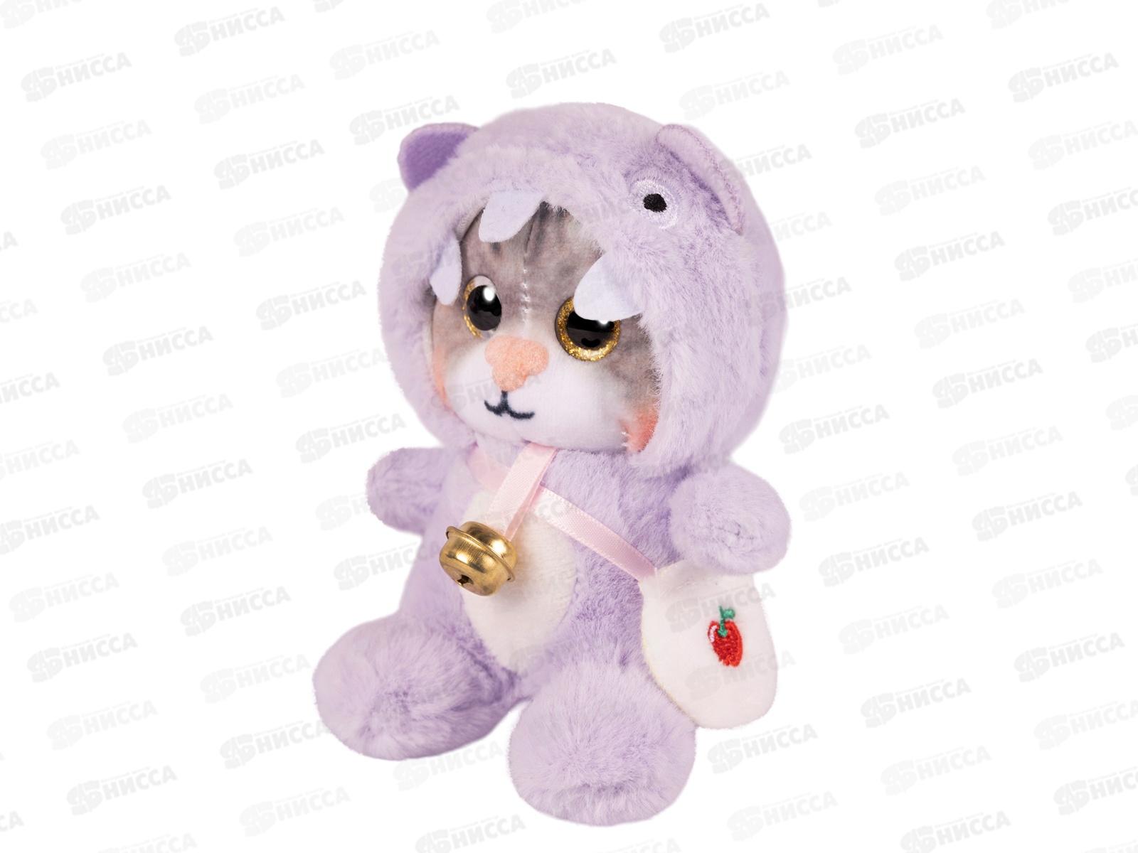 Котик в фиолетовом капюшоне, 12см, 300523-7-2-12 MAXITOYS