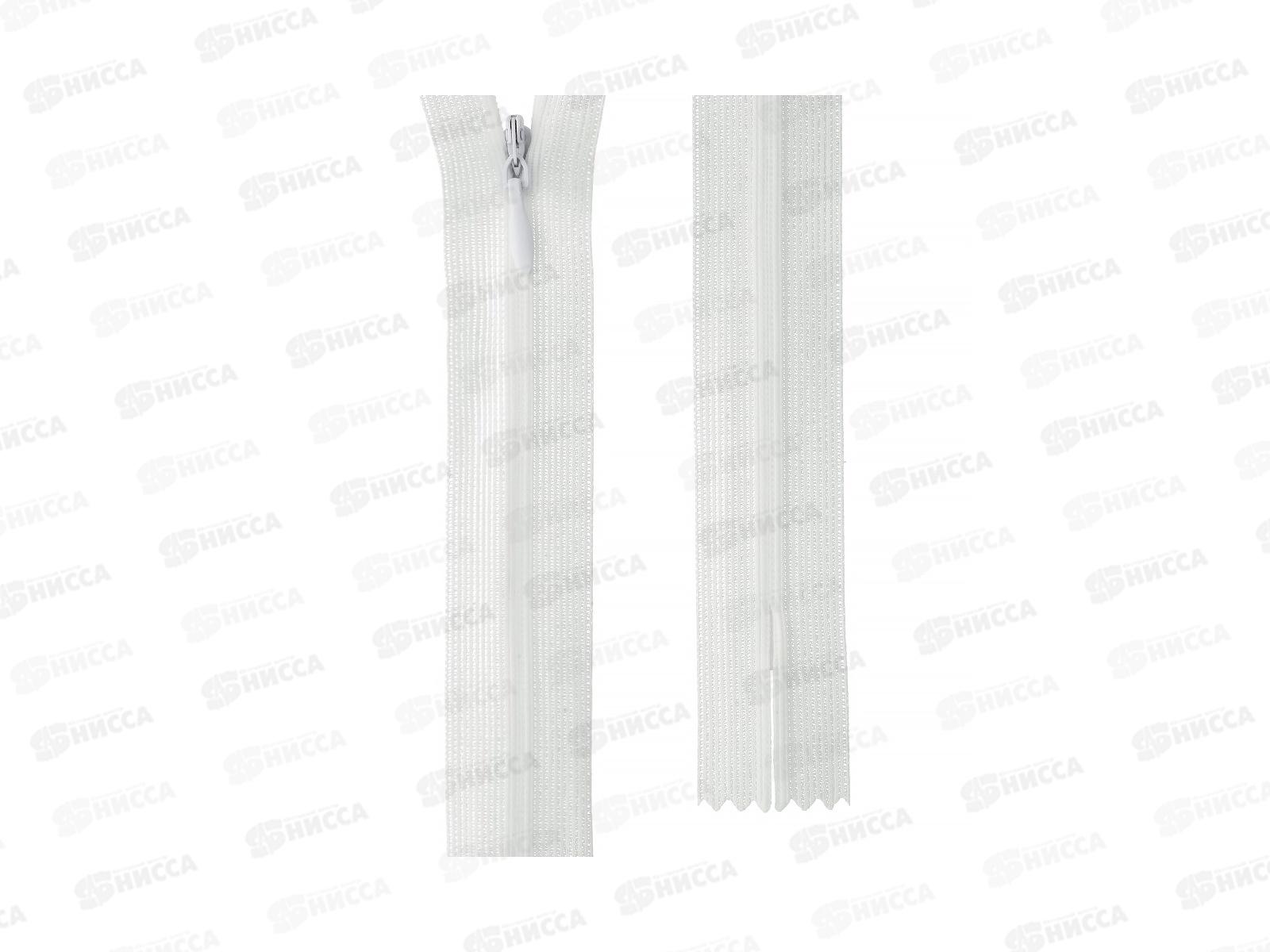 Молния Gamma Спираль G013P 16см неразъёмная потайная Тип 3 №101 белый