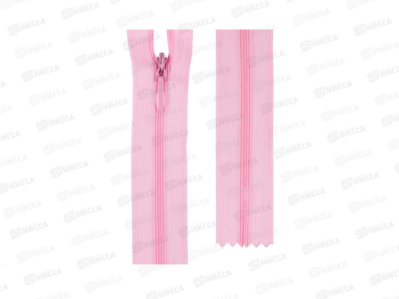 Молния Gamma Спираль G013P 16см неразъёмная потайная Тип 3 №133 светло-розовый