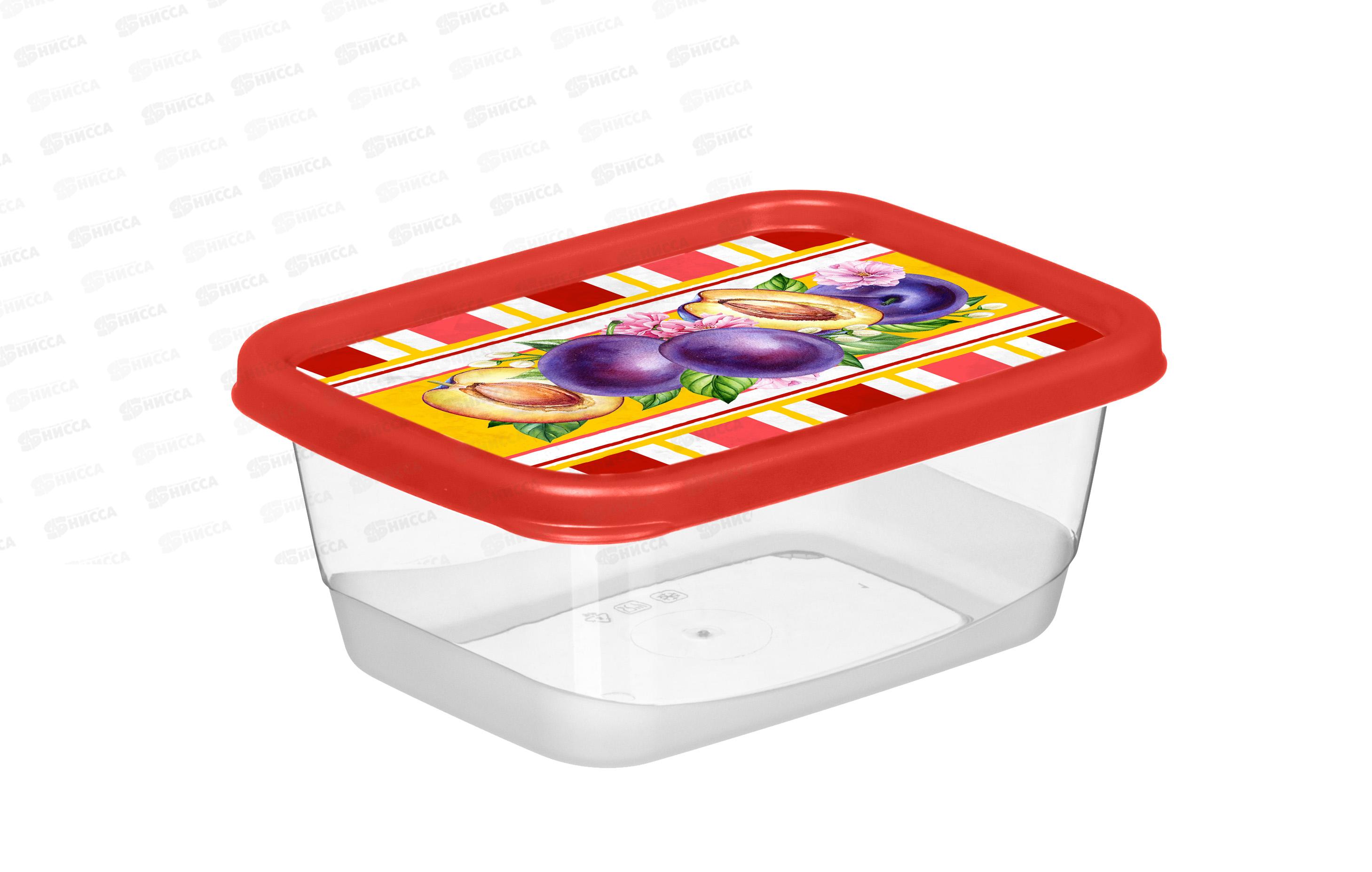 Контейнер 0,5л &quotСицилия&quot прямоуг красный 223135706/04