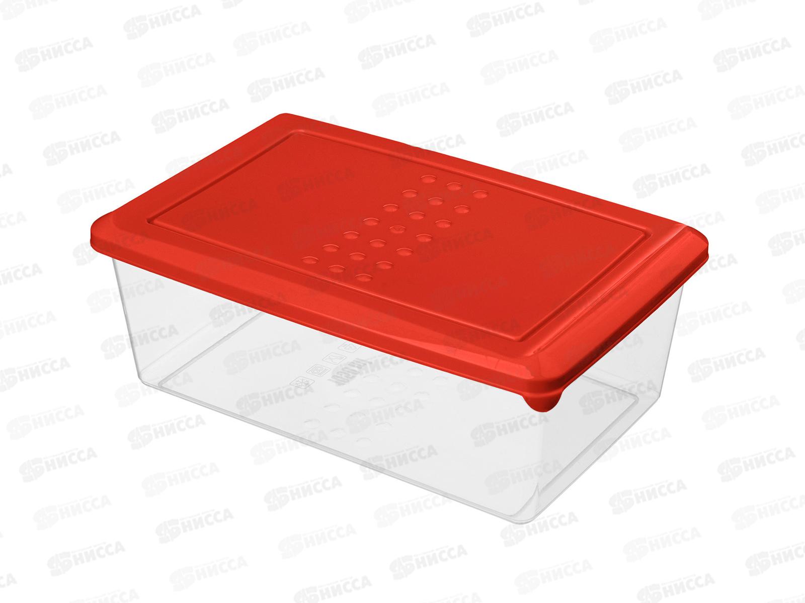 Контейнер д/прод. &quotAsti&quot прямоуг 1,05л красный 221100206/04 *24