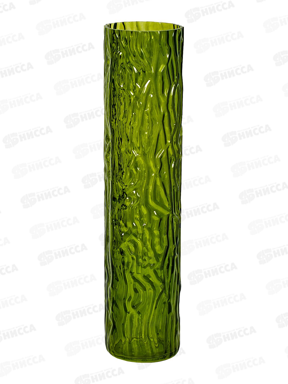 Ваза Альберо большая d-85мм h-340мм 1906-Н5 Олива
