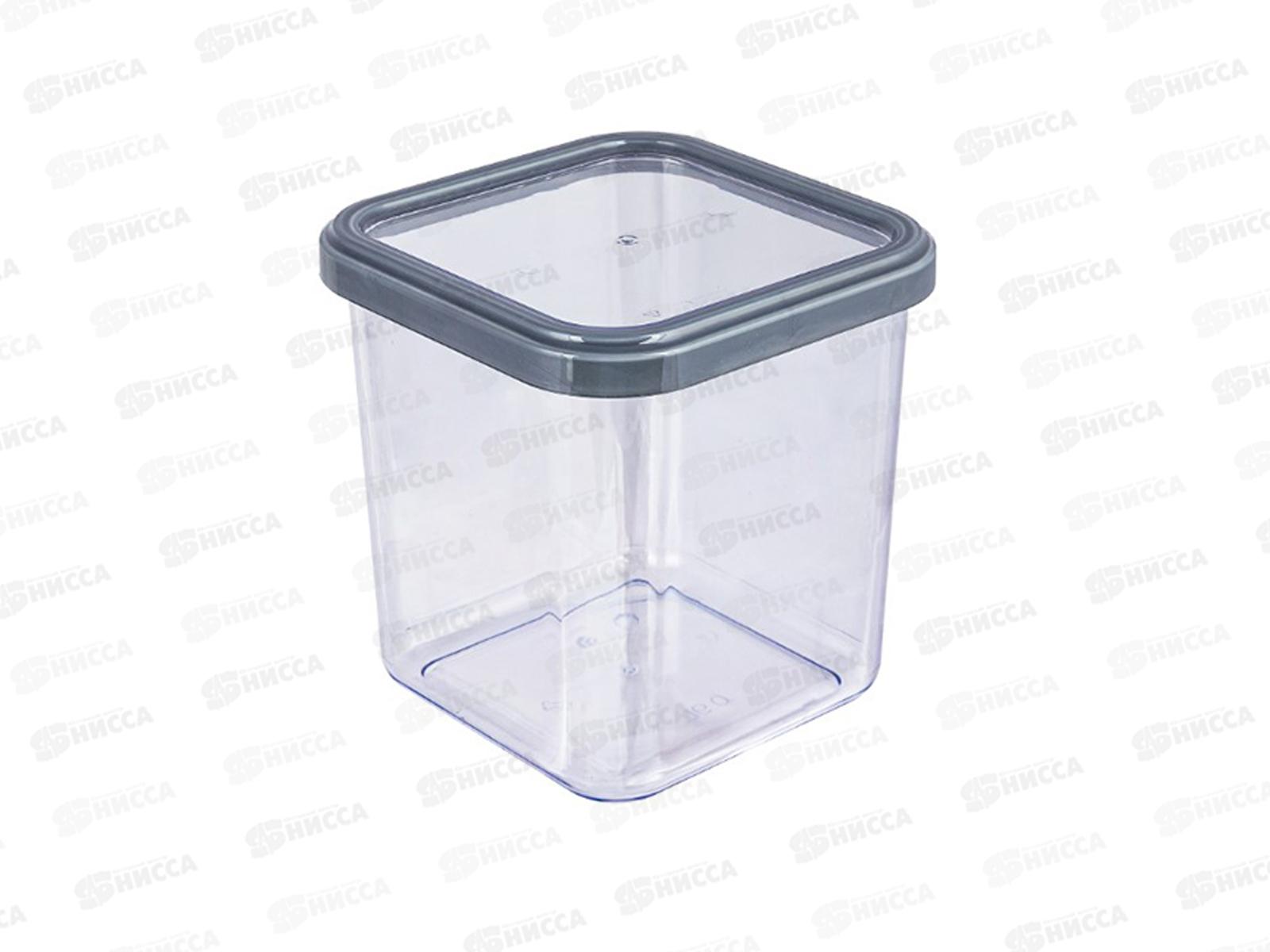 Банка 0,9л д/сыпучих продуктов &quotCubbo Scandi&quot серый С02705