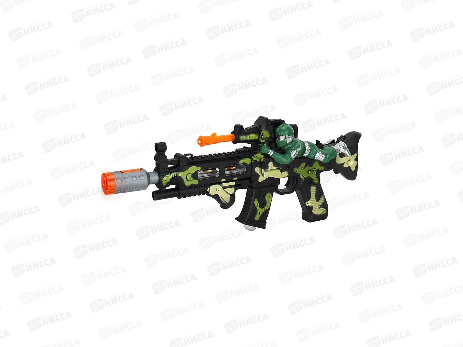 Автомат 3103950 (44х18см) свет, звук, зелёный, в коробке