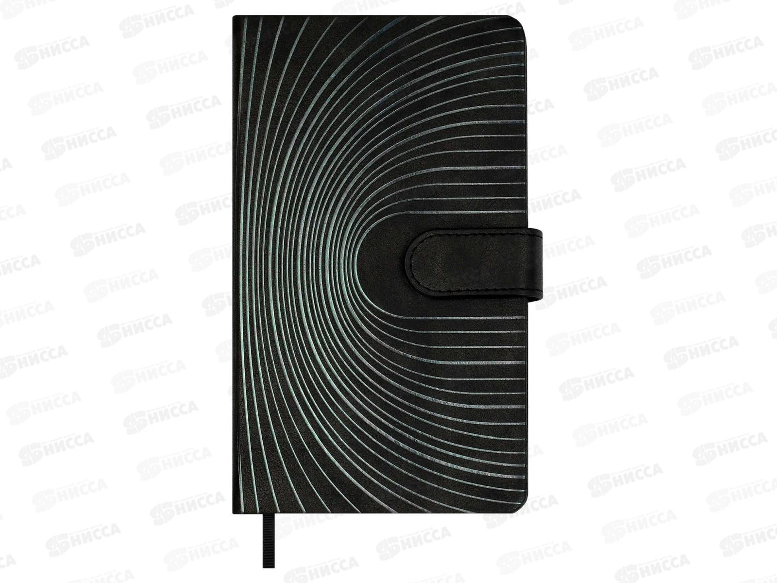 Ежедневник ФЕН 120л. А6+ Тиволи черный .недат. кожзам 70680 *10