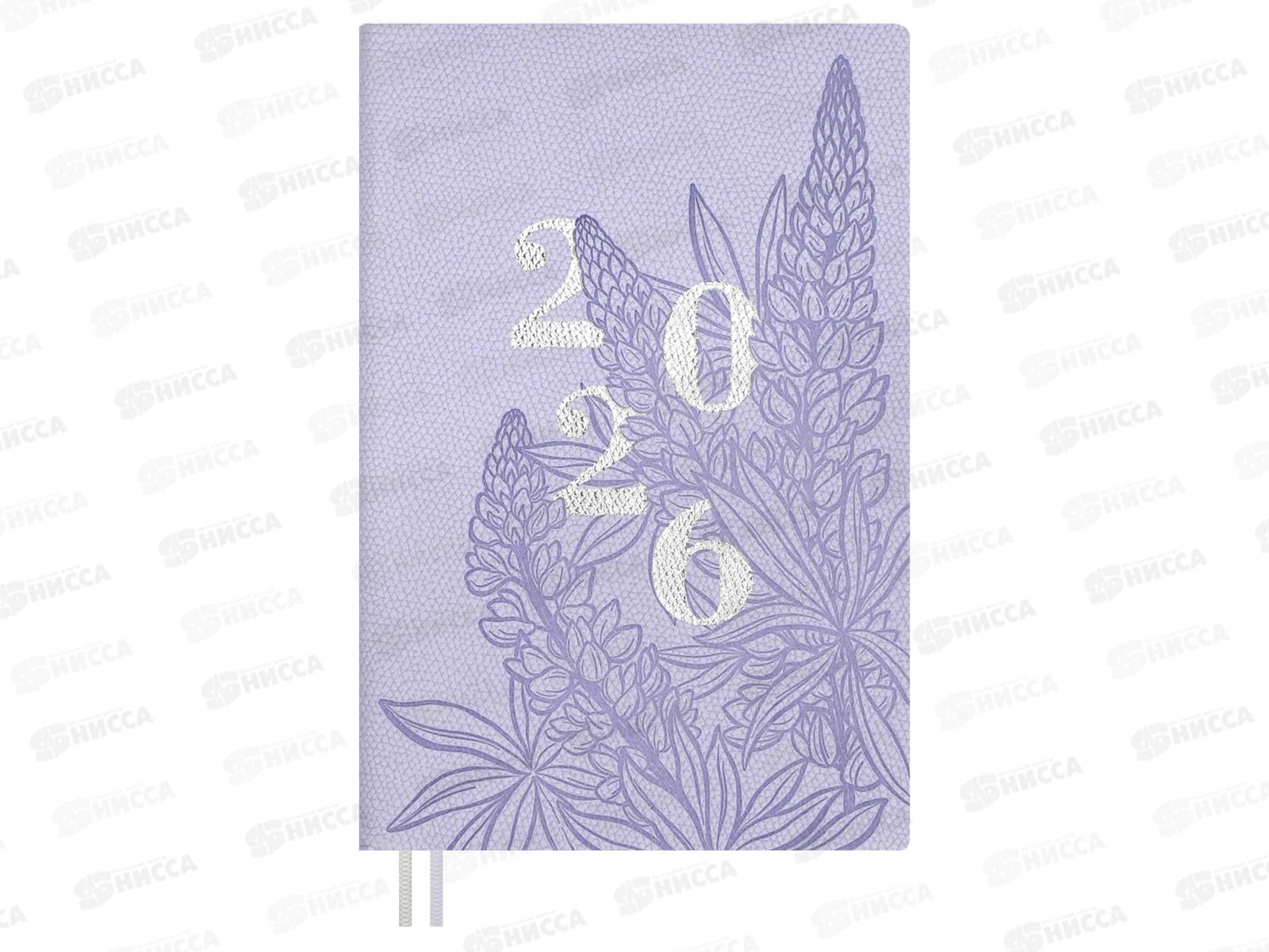 Еженедельник 2026 ФЕН Джут сиреневый. А6+ 96л., 70339 *20