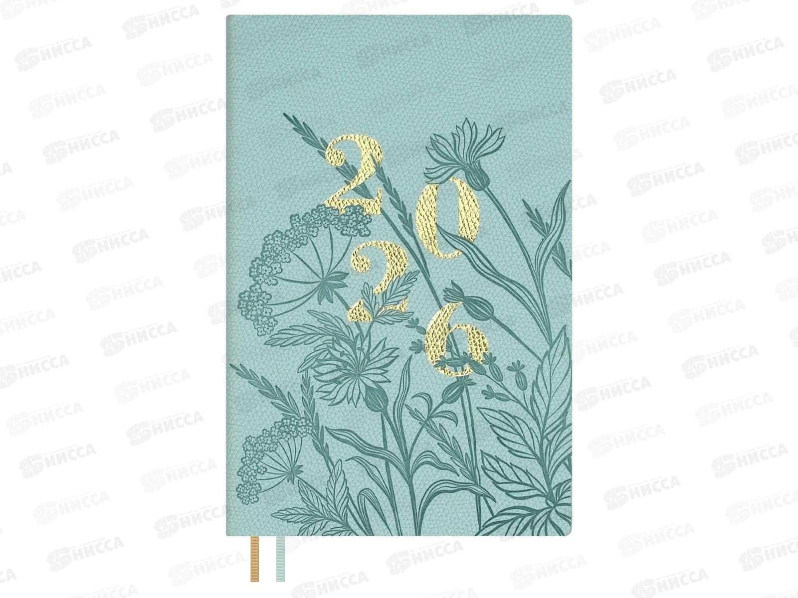 Еженедельник 2026 ФЕН Джут мятный. А6+ 96л., 70340 *20