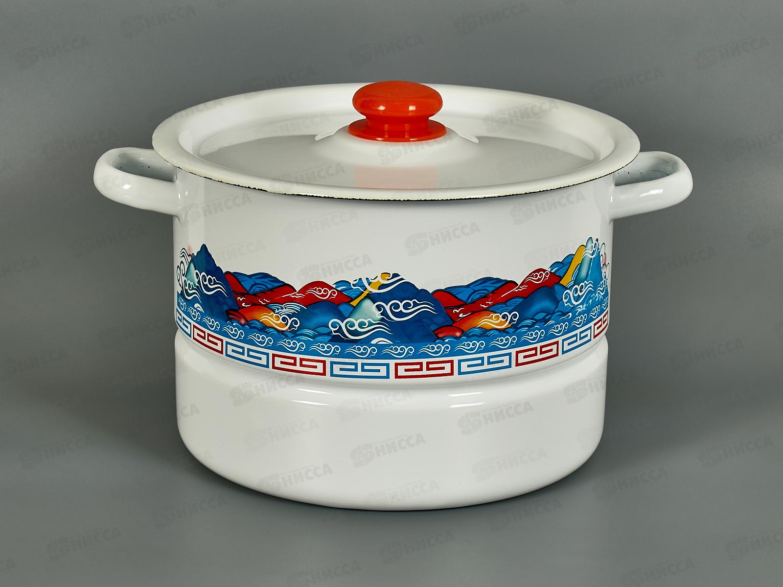 Мантоварка 7,5л  2 вставки Горы с пласт.кн. С1720.3*108