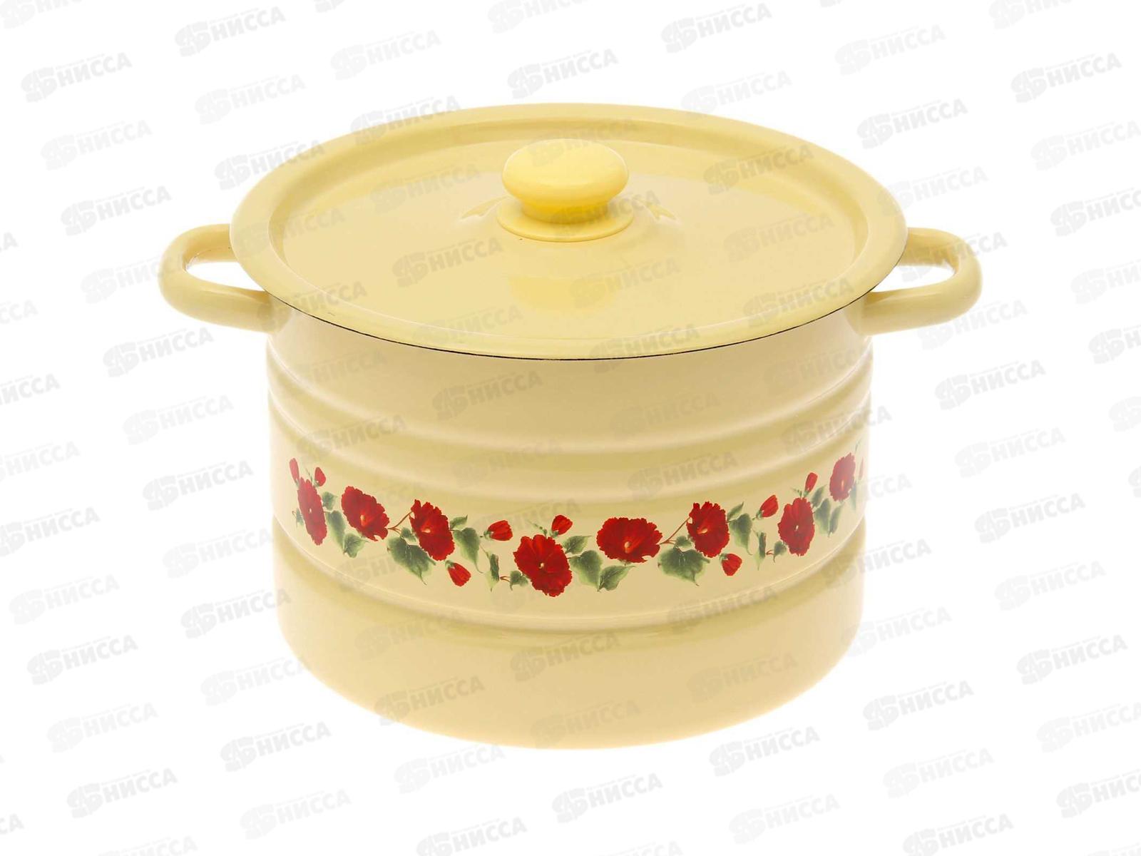 Мантоварка 7,5л Яркий узор с пластм. кнопкой, 2 вставки С1720.3П*109