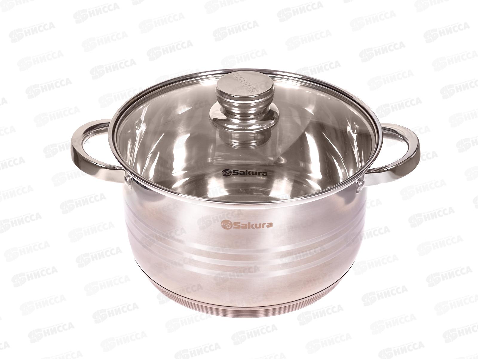 Кастрюля 5,5л SA-P7024 STYLE 24см нержавеющая сталь