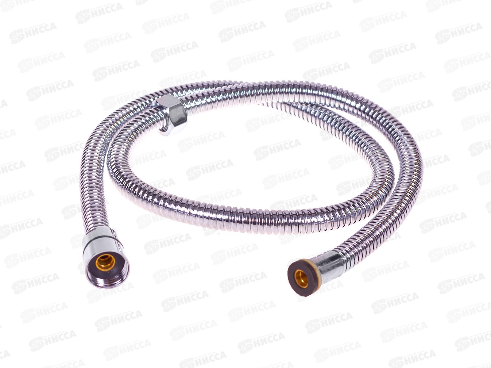 Шланг для гигиенического душа в металличяеской оплетке хром 1,0м, 902-10