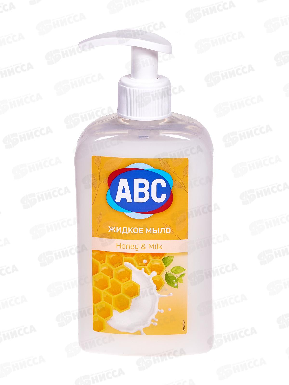 ABC Жидкое мыло Мед и Молоко 400мл *12