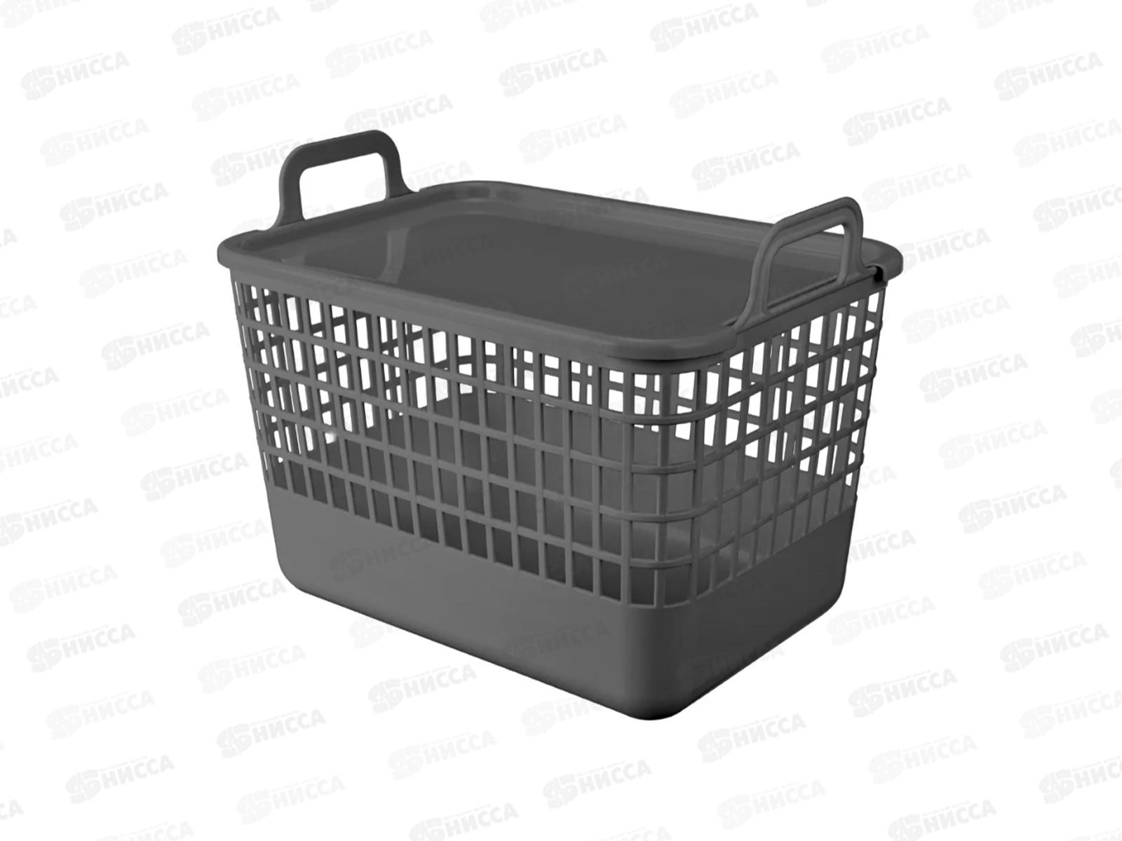 Корзина 15л &quotКово&quot с/кр 320*224*255мм Серый 435218211 *16  БП