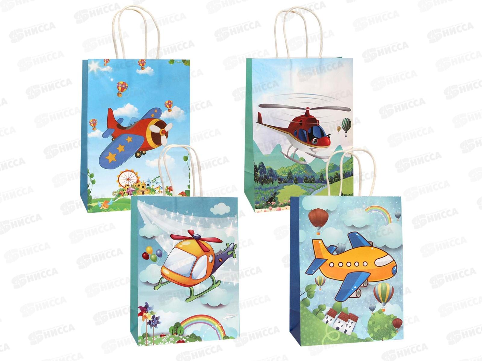 Пакет бумажный 18*25 Крафт Воздушный транспорт Р10846-23 *12