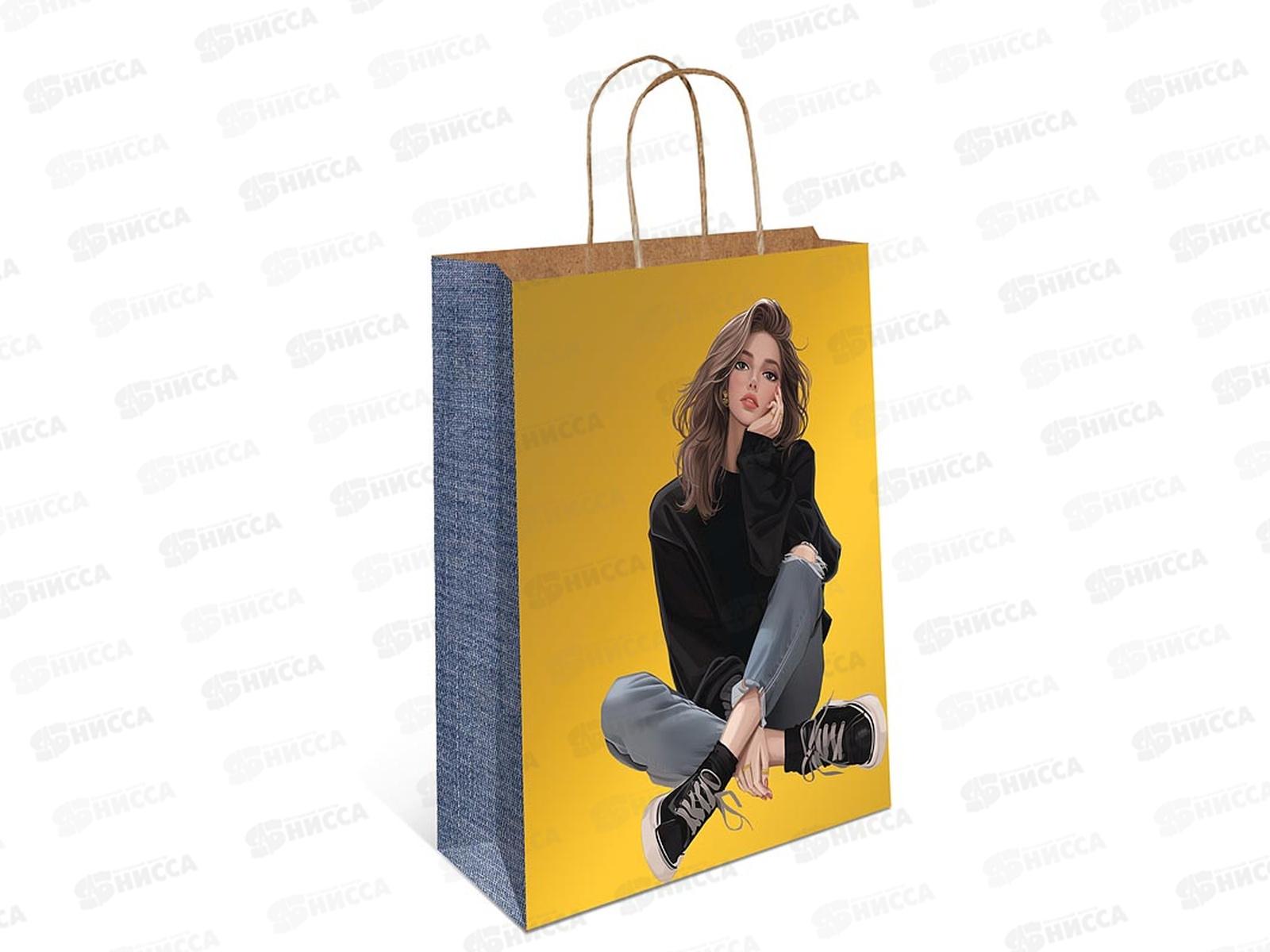 Пакет подарочный АД 26*32 Крафт 0396.666