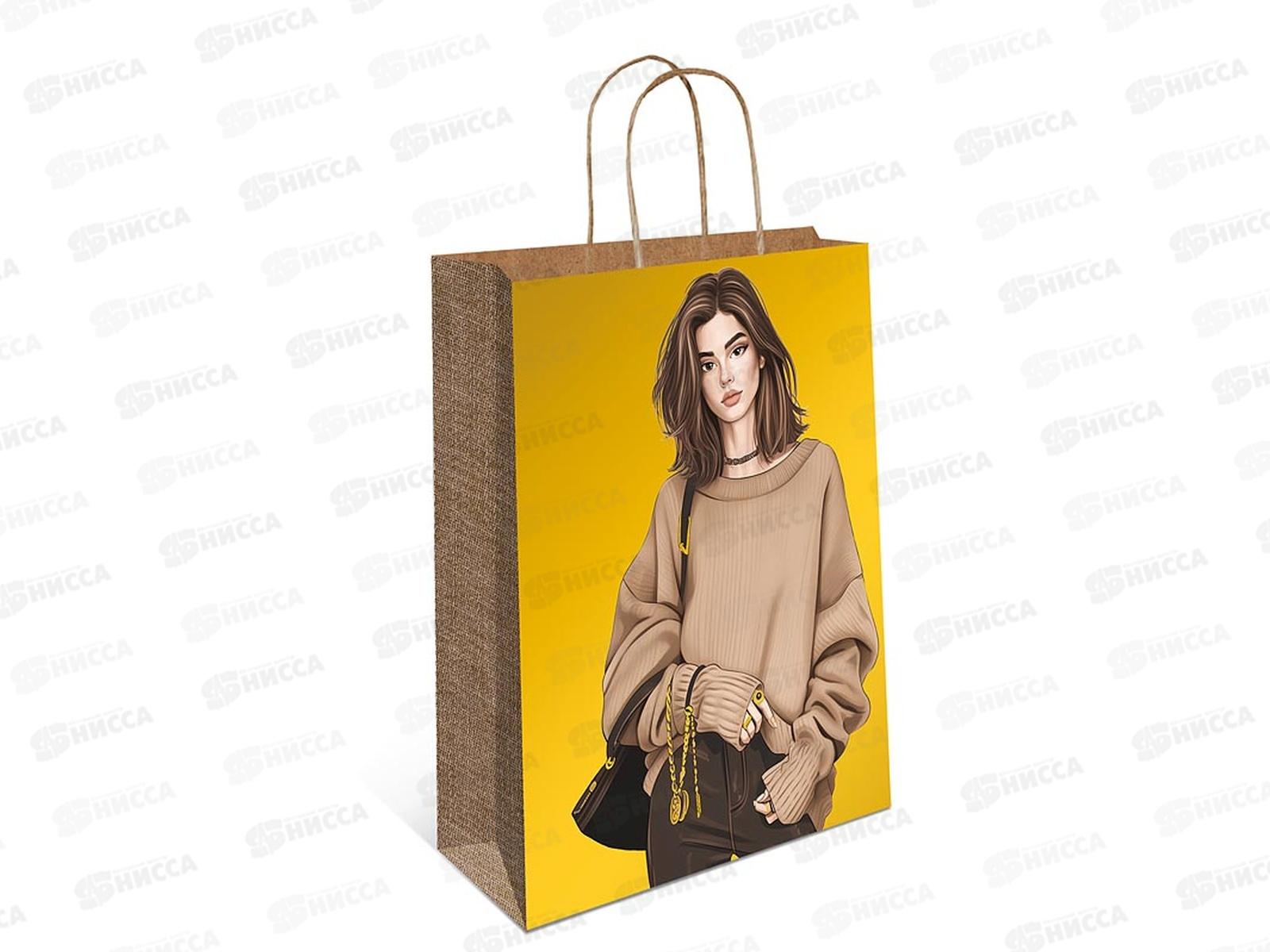 Пакет подарочный АД 18*22,3 Крафт 0397.667