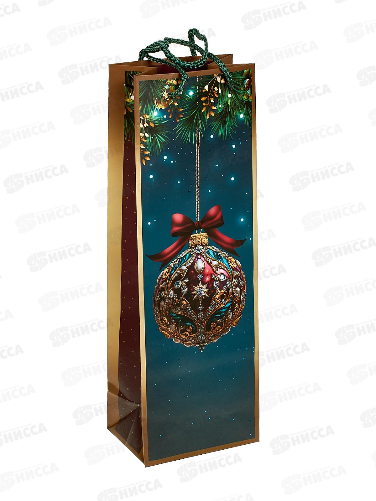 Пакет бум. подарочный НГ 12*36*8,5 0194.640набор по 6шт