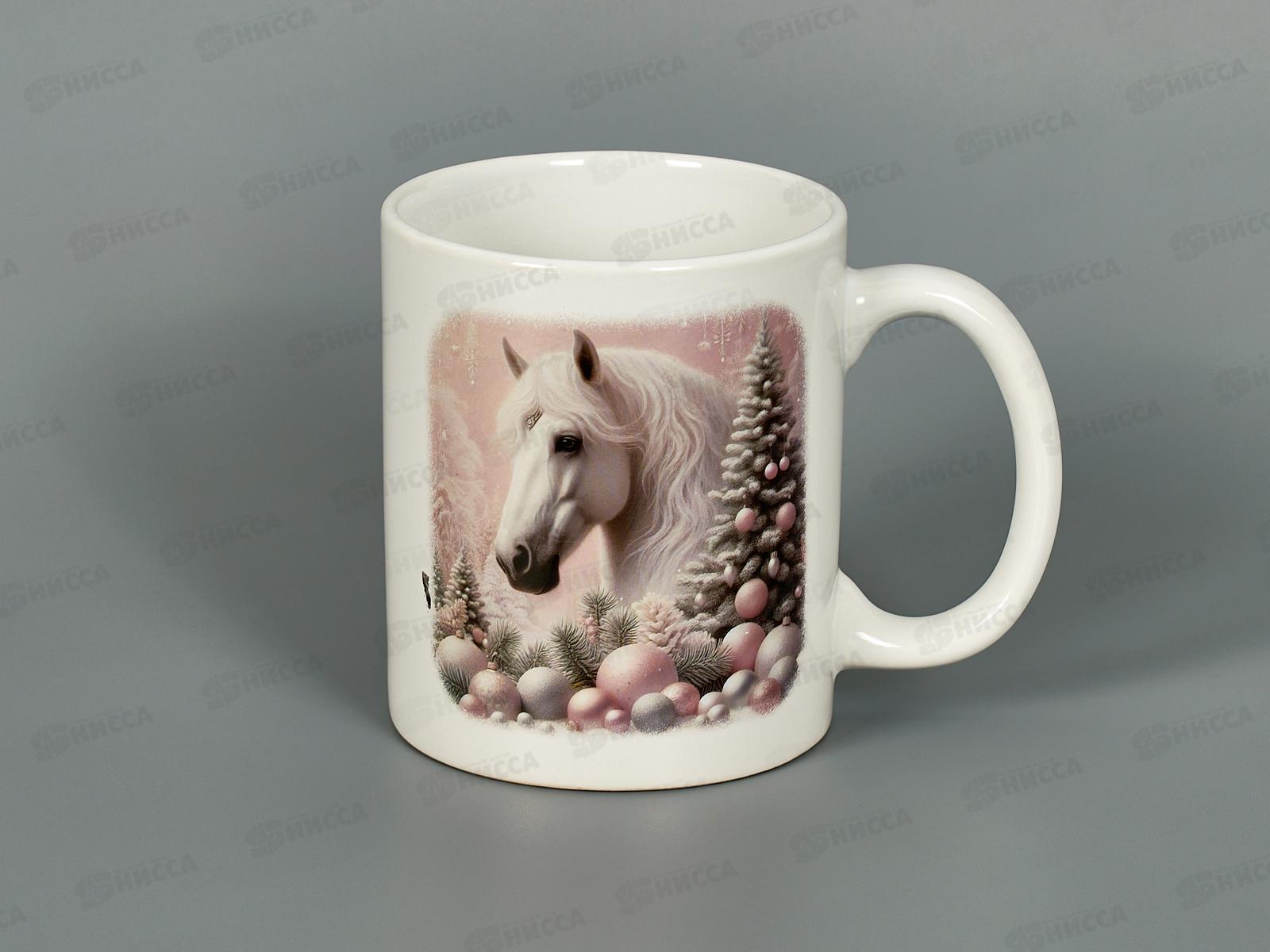 Кружка Новогодняя лошадь 350мл MFK20589
