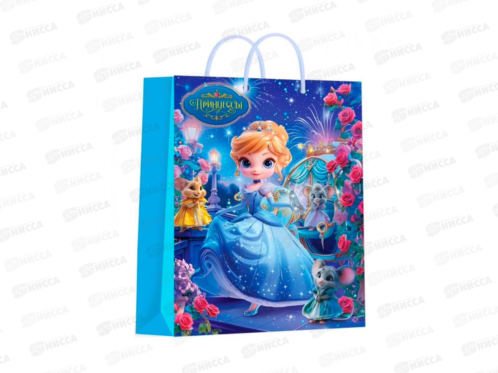 Пакет подарочный 18х22,7х10см m Глянцевый Принцесса, PM-130571-PR *12