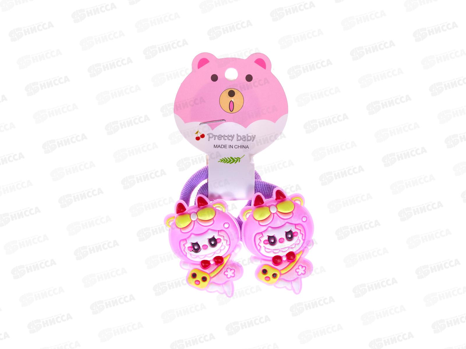 Резинка д/волос с силикон фигуркой &quotLABUBU&quot цв в асс №2385 (уп 2шт)