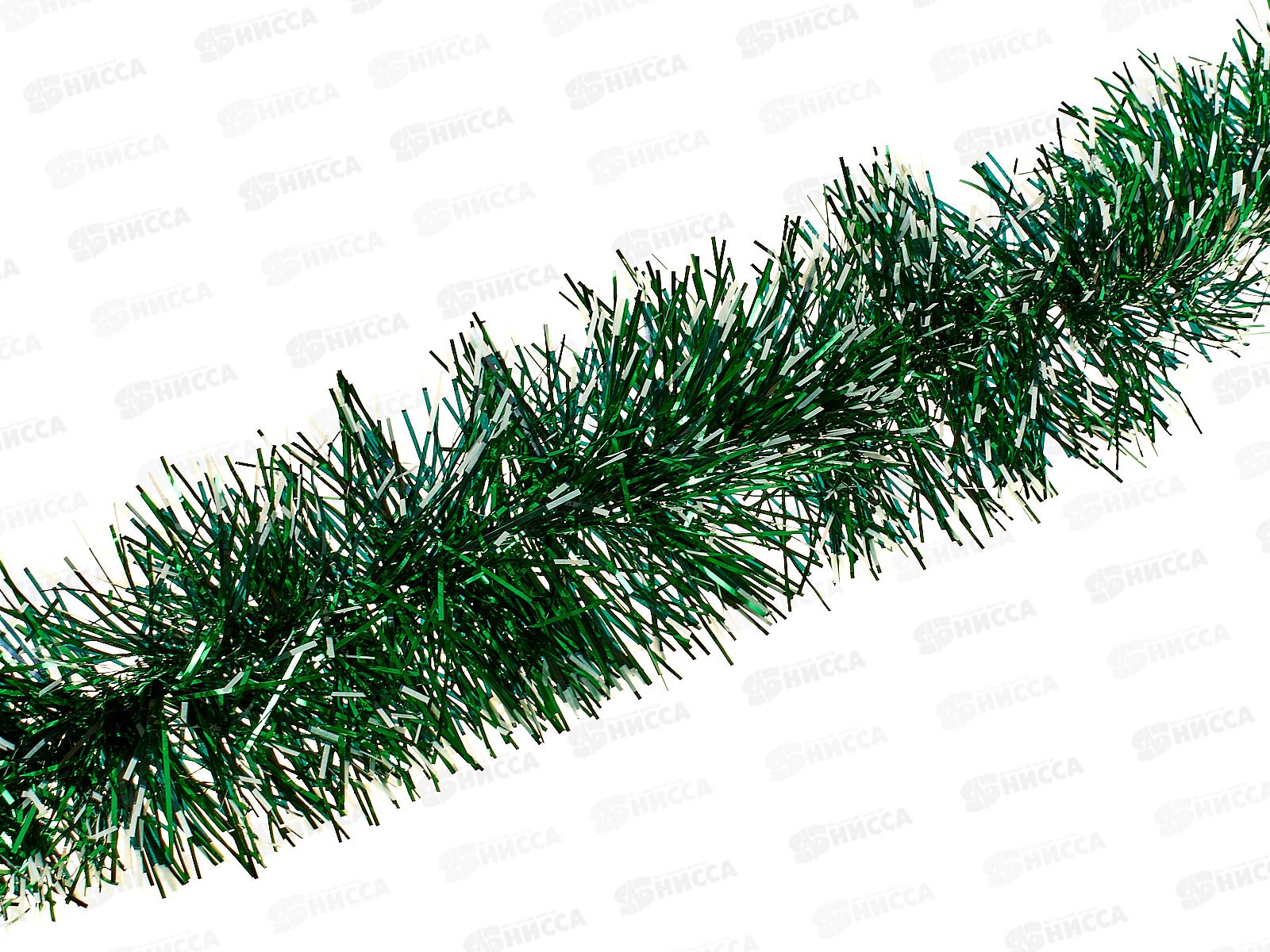 Мишура 2м 9см &quotВечерняя роскошь&quot зеленый, AL-835-6 *600