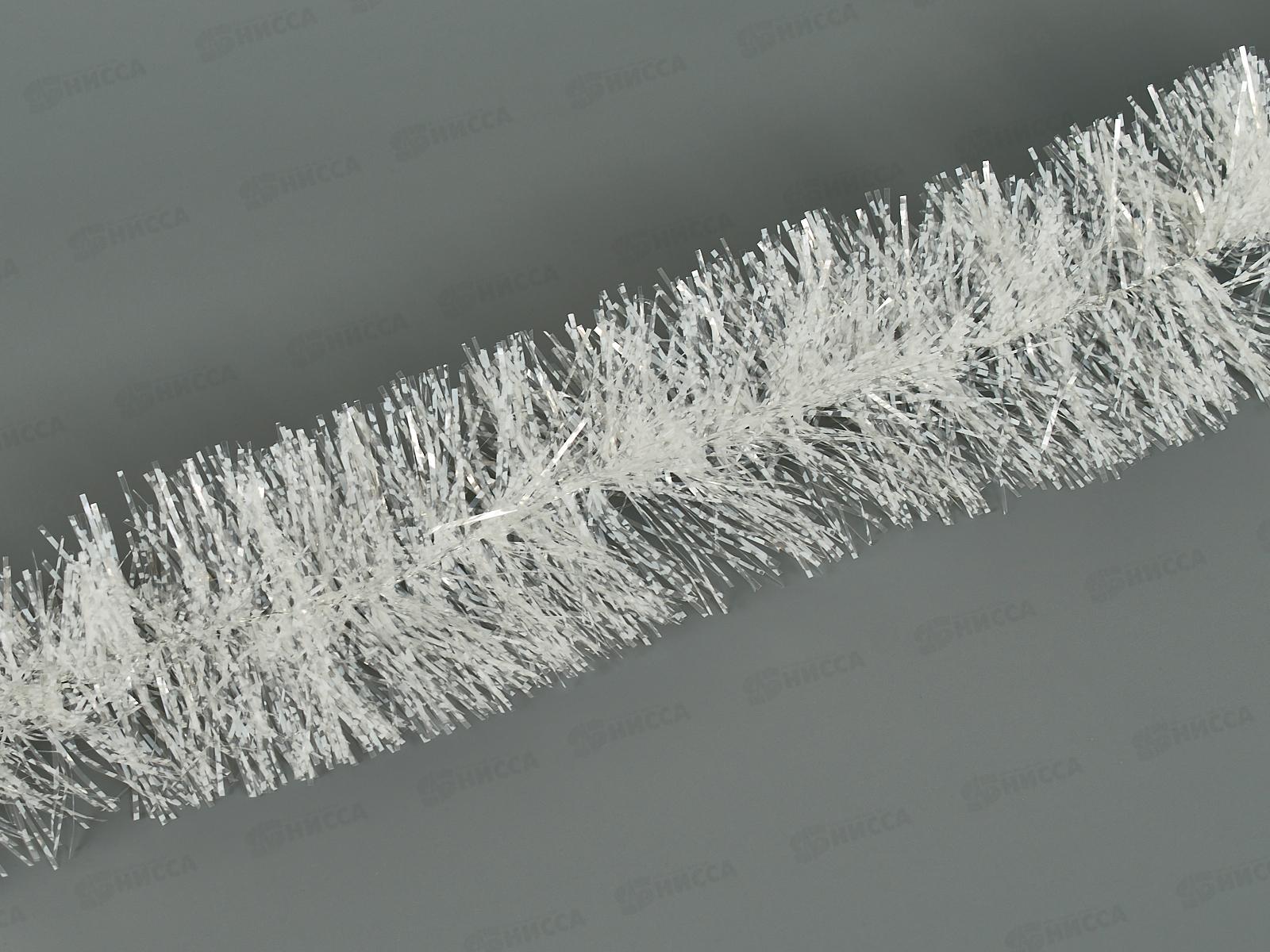 Мишура 2м 7см &quotХлопья снега&quot белый, AL-838-3 *800