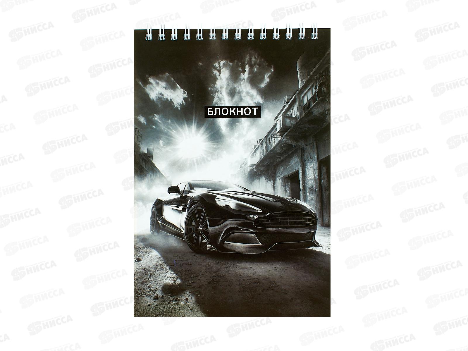 Блокнот 80л А5 Апплика, Авто на черном, С4170-34 *80