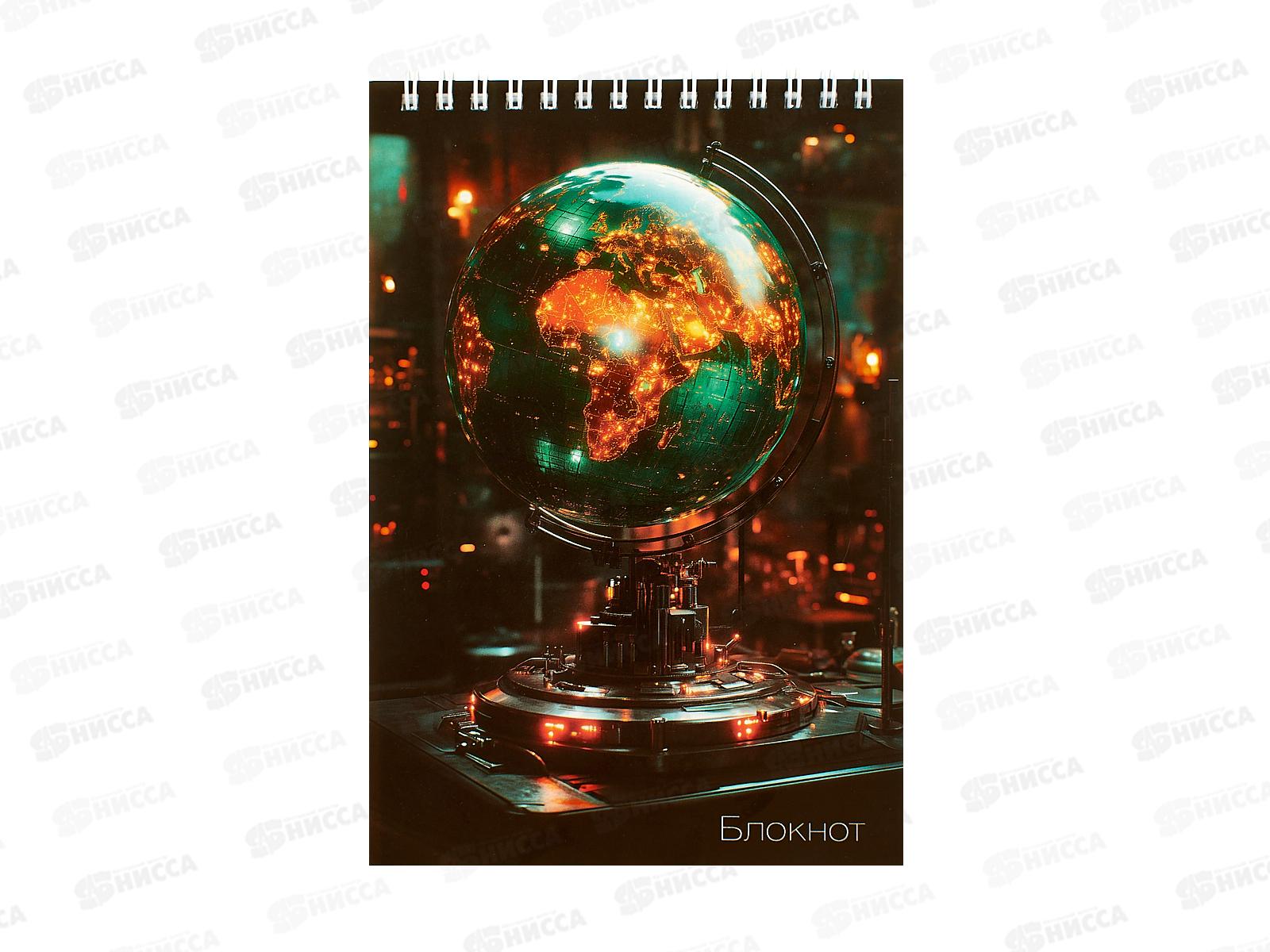 Блокнот 80л А5 Апплика, Глобус, С4170-40 *80