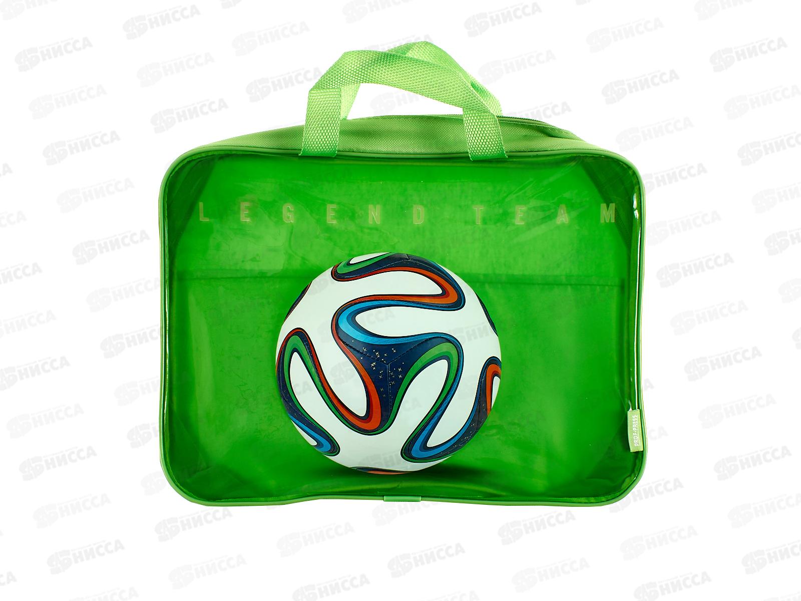 Папка на молнии ПП А4 Футбольный мяч, с ручками, П-1447