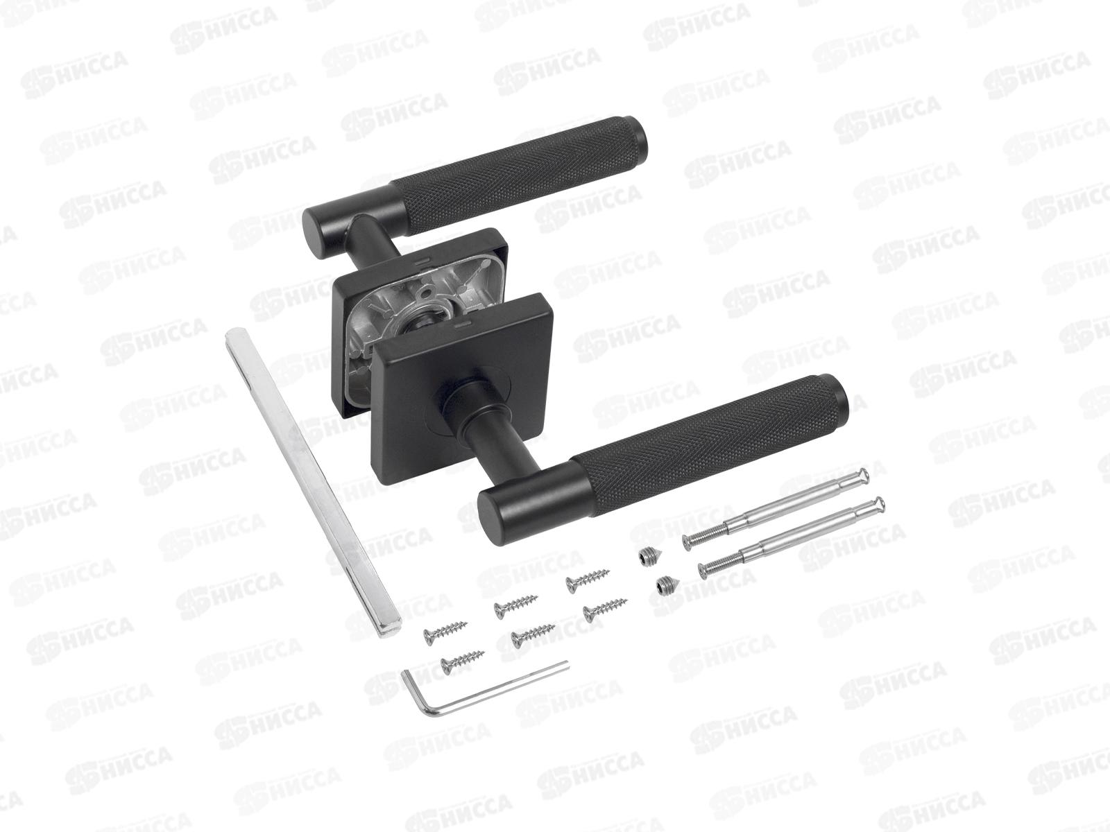 Комплект ручек для металл дверей Булат РФ 01.02.02 ФЕРОНА мат.черн *20