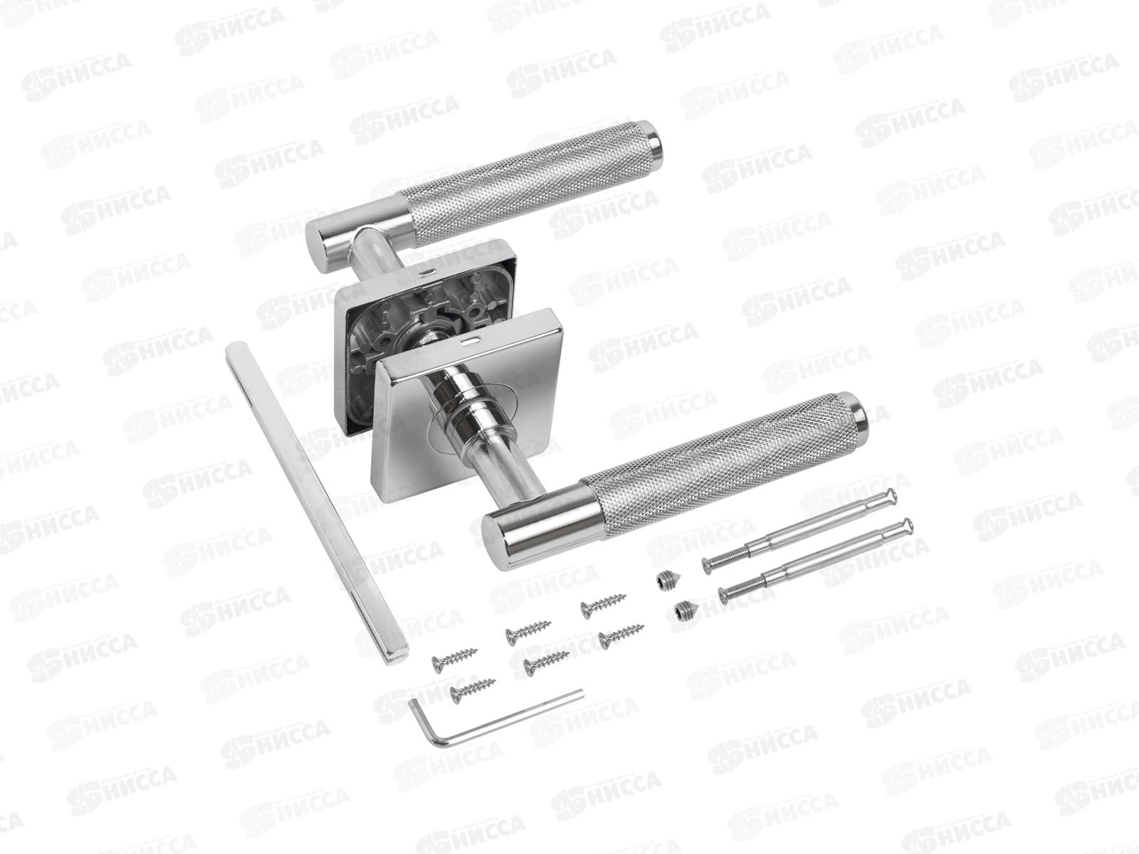 Комплект ручек для металл дверей Булат РФ 01.02.04 ФЕРОНА хром *20