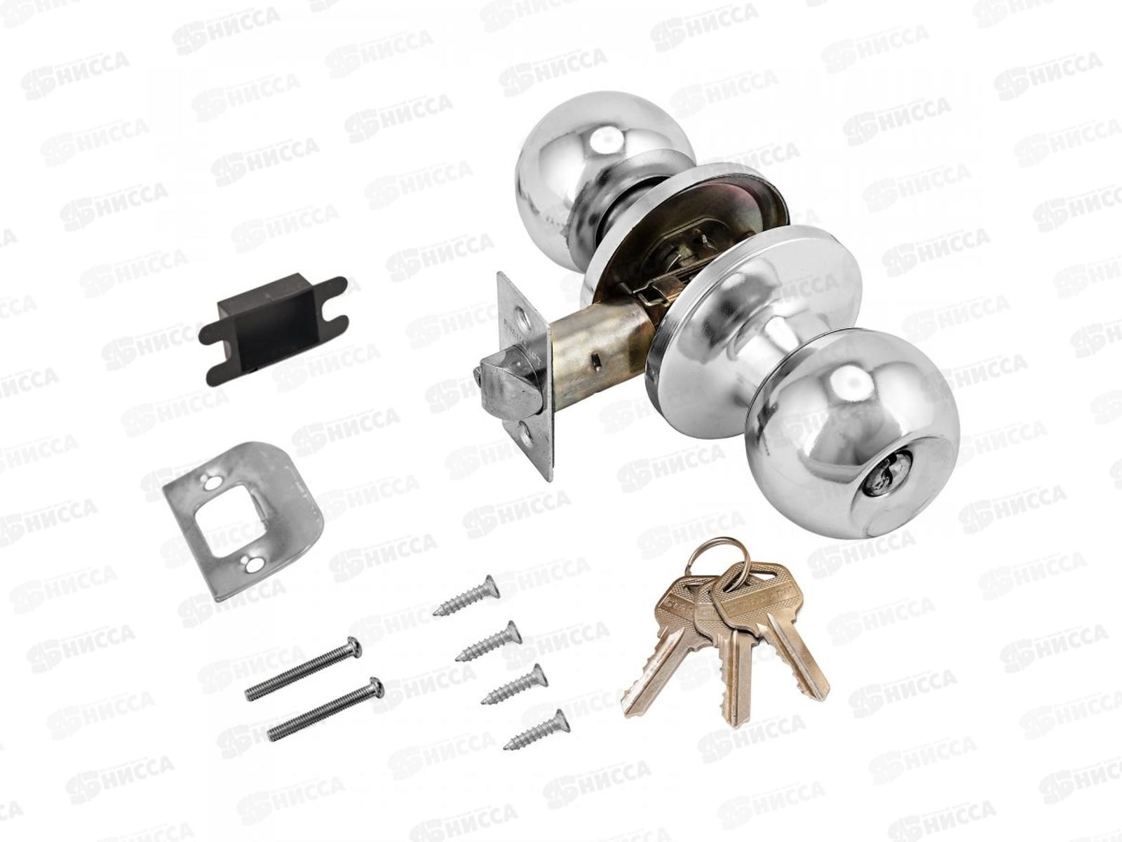 Защелка дверная Стандарт 607 ET CP хром кл/фикс *30 9865