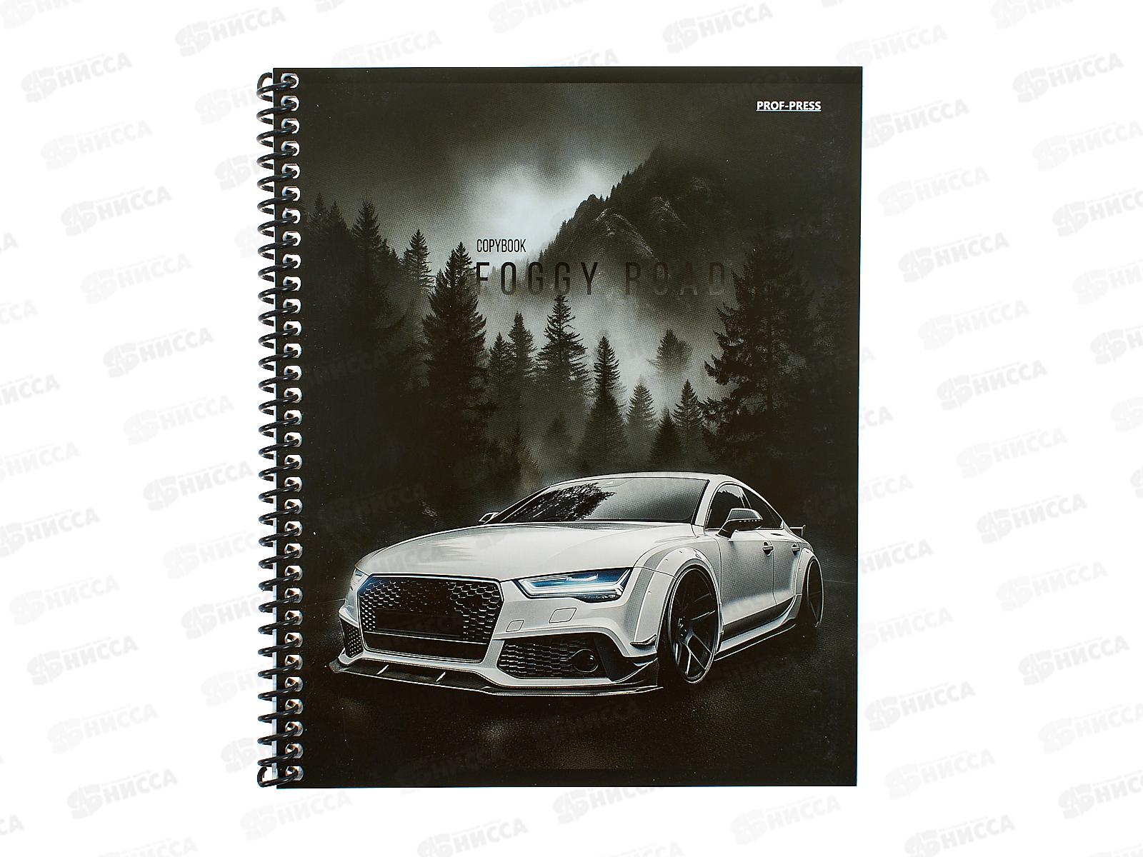 Тетрадь 48л клетка ПП Туманная дорога, гребень, 48-8323 *10/80