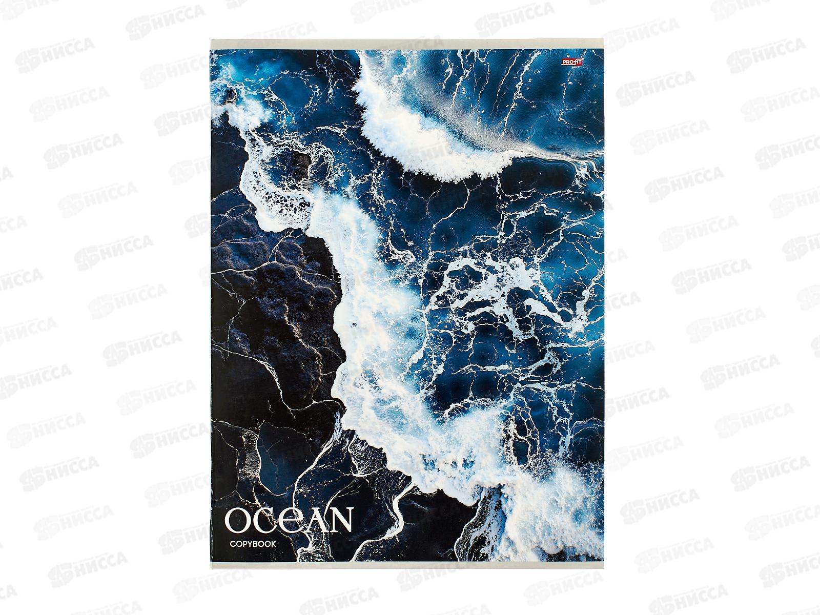 Тетрадь 48л клетка Profit А4 Синий океан - 1, мел., 48-8938  *10/40