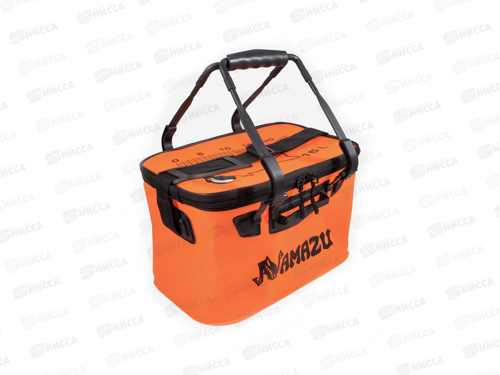 Сумка-кан Namazu складная с 2 ручками, размер 34*22*21, материал ПВХ, цвет оранж./20/