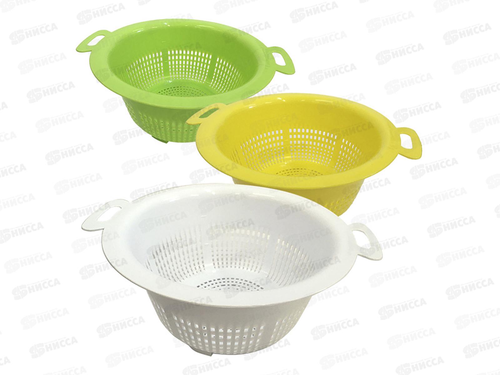 Дуршлаг круглый d=22см микс *45  МП 9710