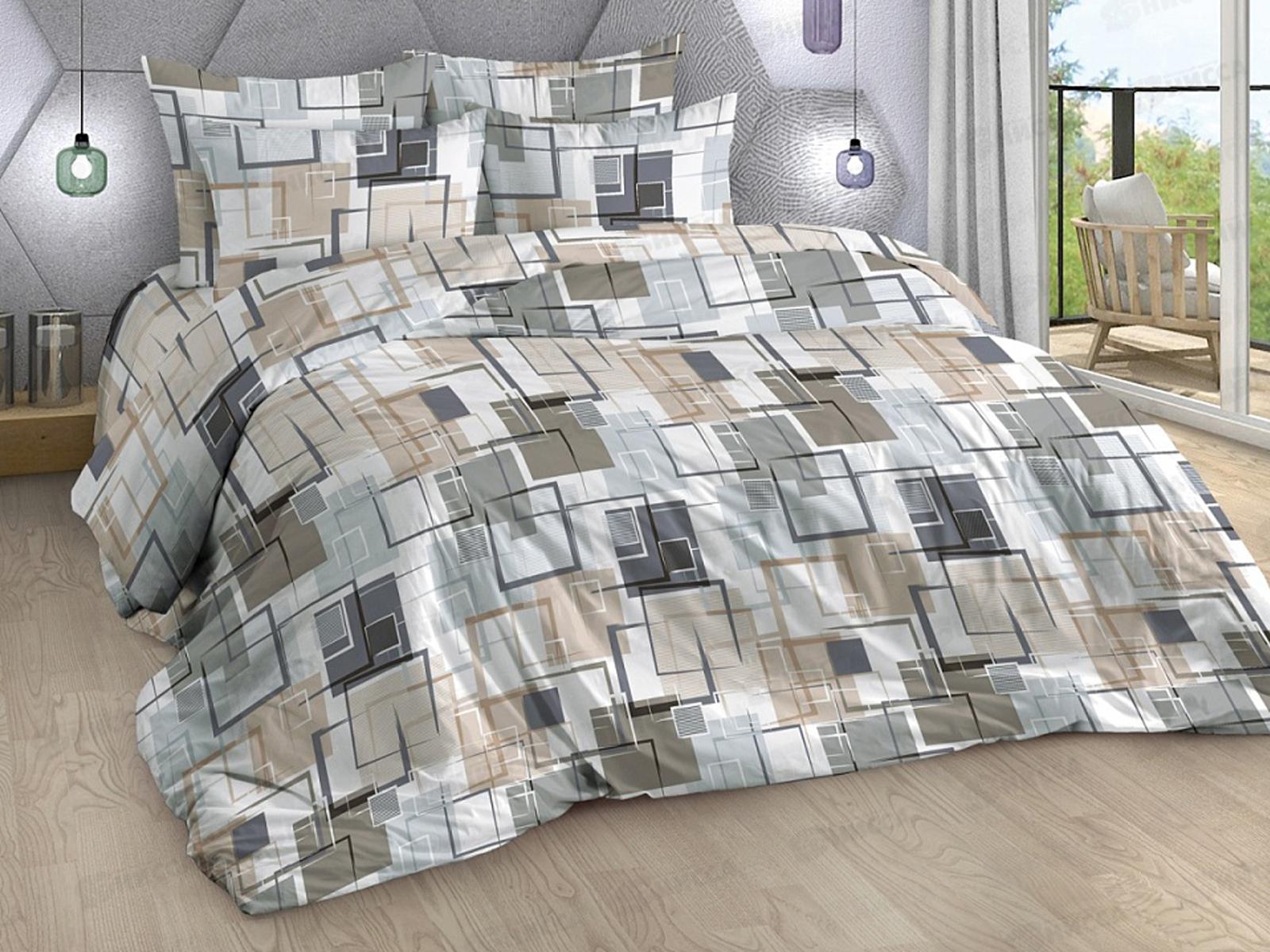 Комплект постельного белья 2сп 215*175 бязь наб,пл125 Остин