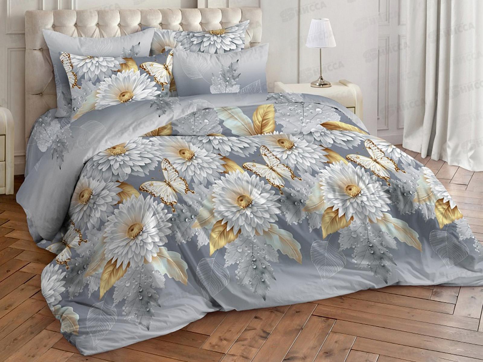 Комплект постельного белья 2сп 215*175 европрост бязь,пл125 Адель