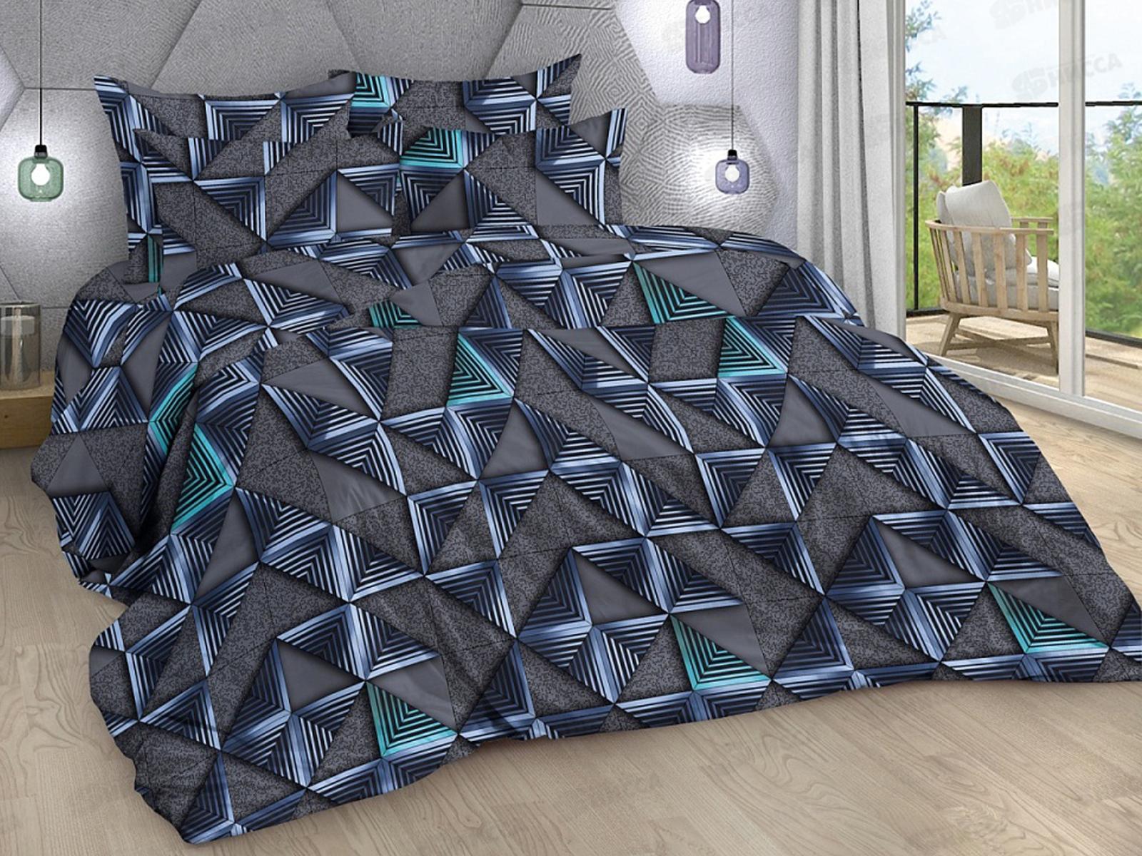 Комплект постельного белья 2сп 215*175 европрост бязь,пл125 Неон