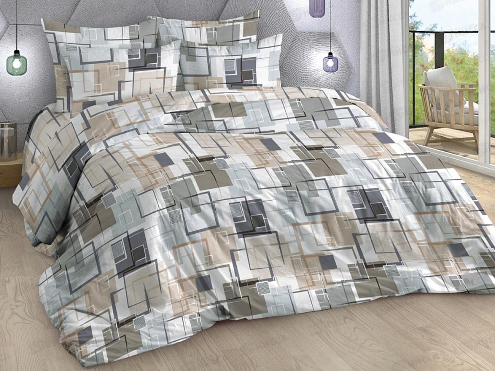 Комплект постельного белья 2сп 215*175 европрост бязь,пл125 Остин