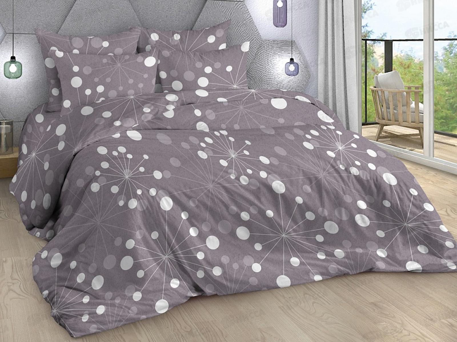 Комплект постельного белья 1,5сп Поплин Фьюжн