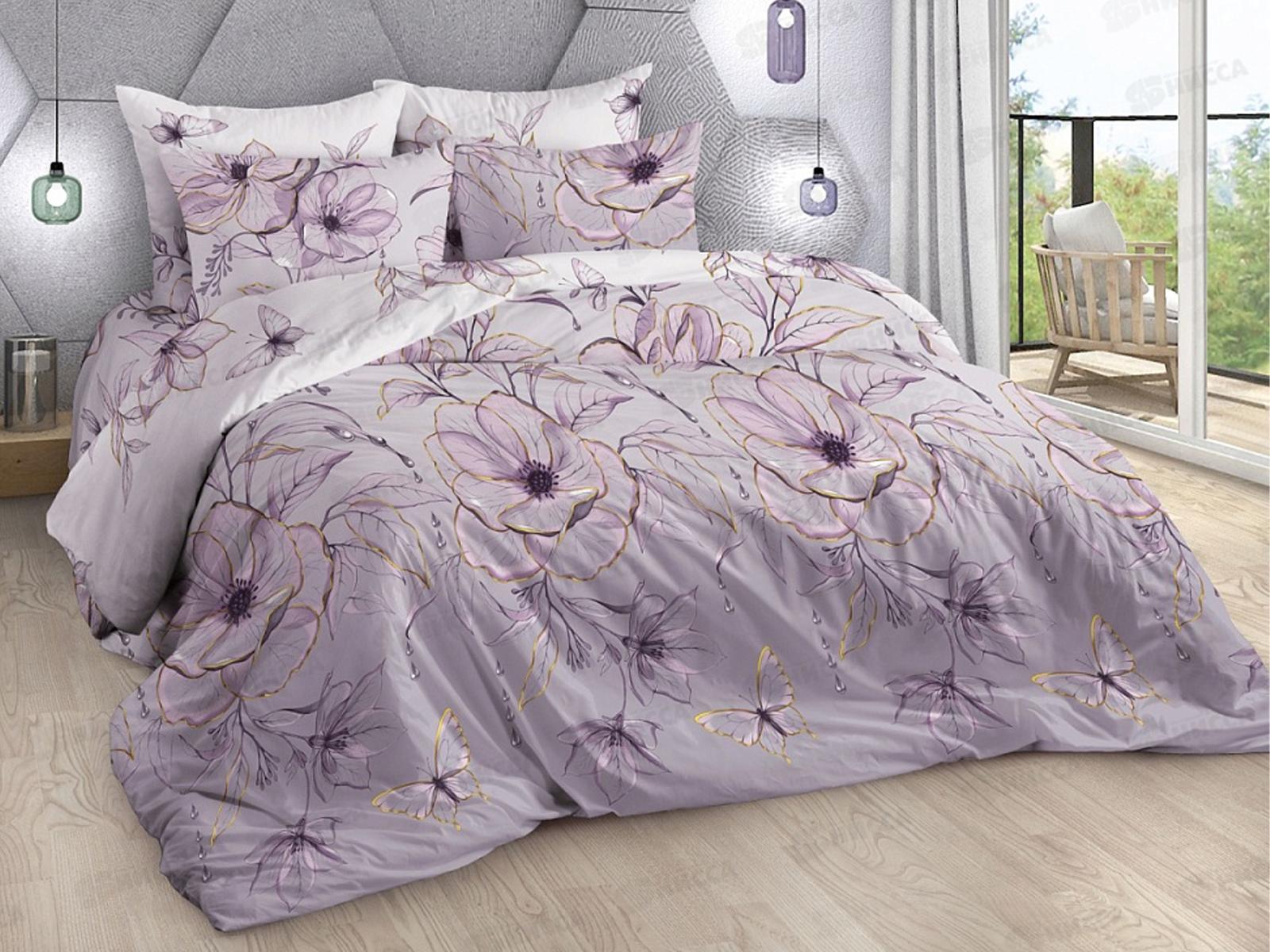 Комплект постельного белья Евро-1 Поплин Нежность