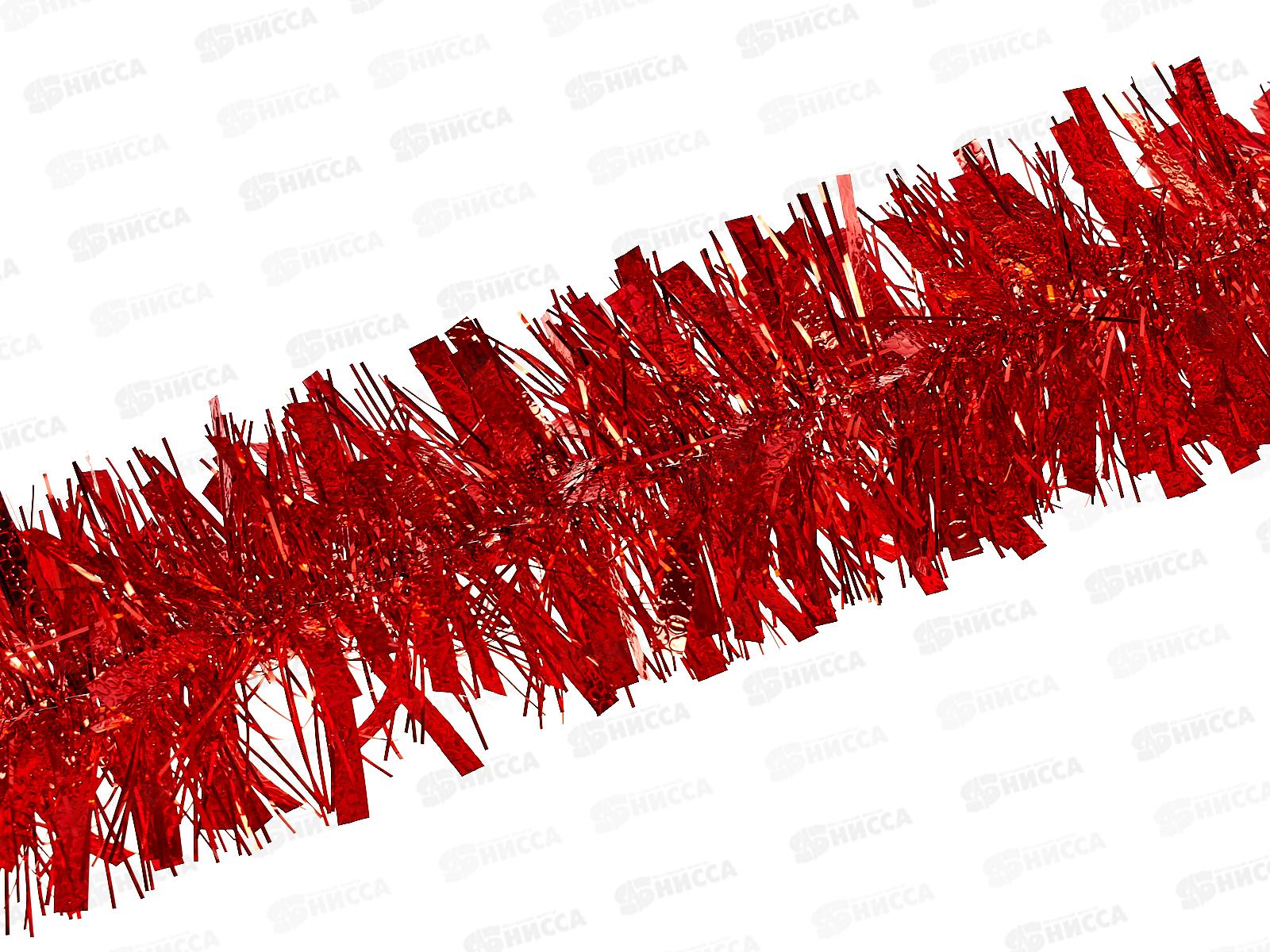 Мишура 002015 переливка 11см х 2м красный, AL-3334 *400