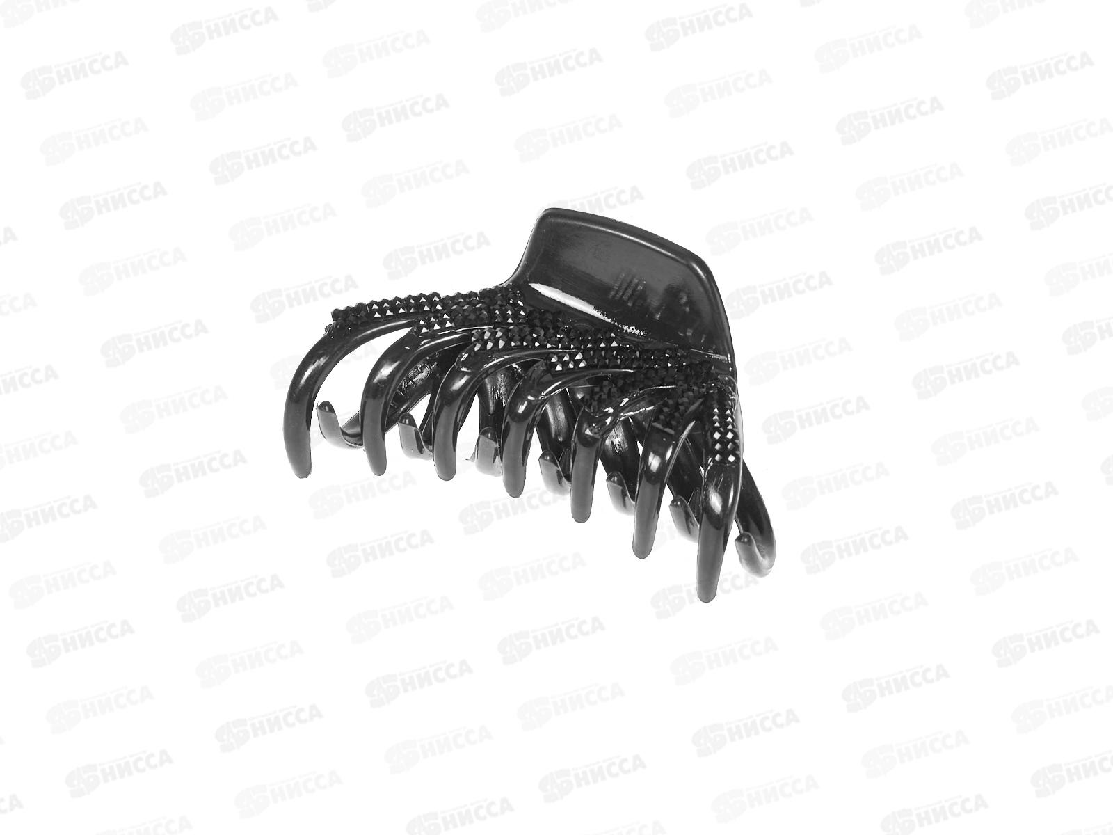 Краб пластик 9см черный со стразами №3600