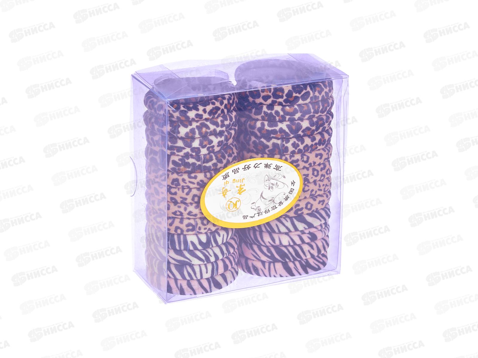 Резинка д/волос 4см шелк тигровая №2454 (уп 24шт)