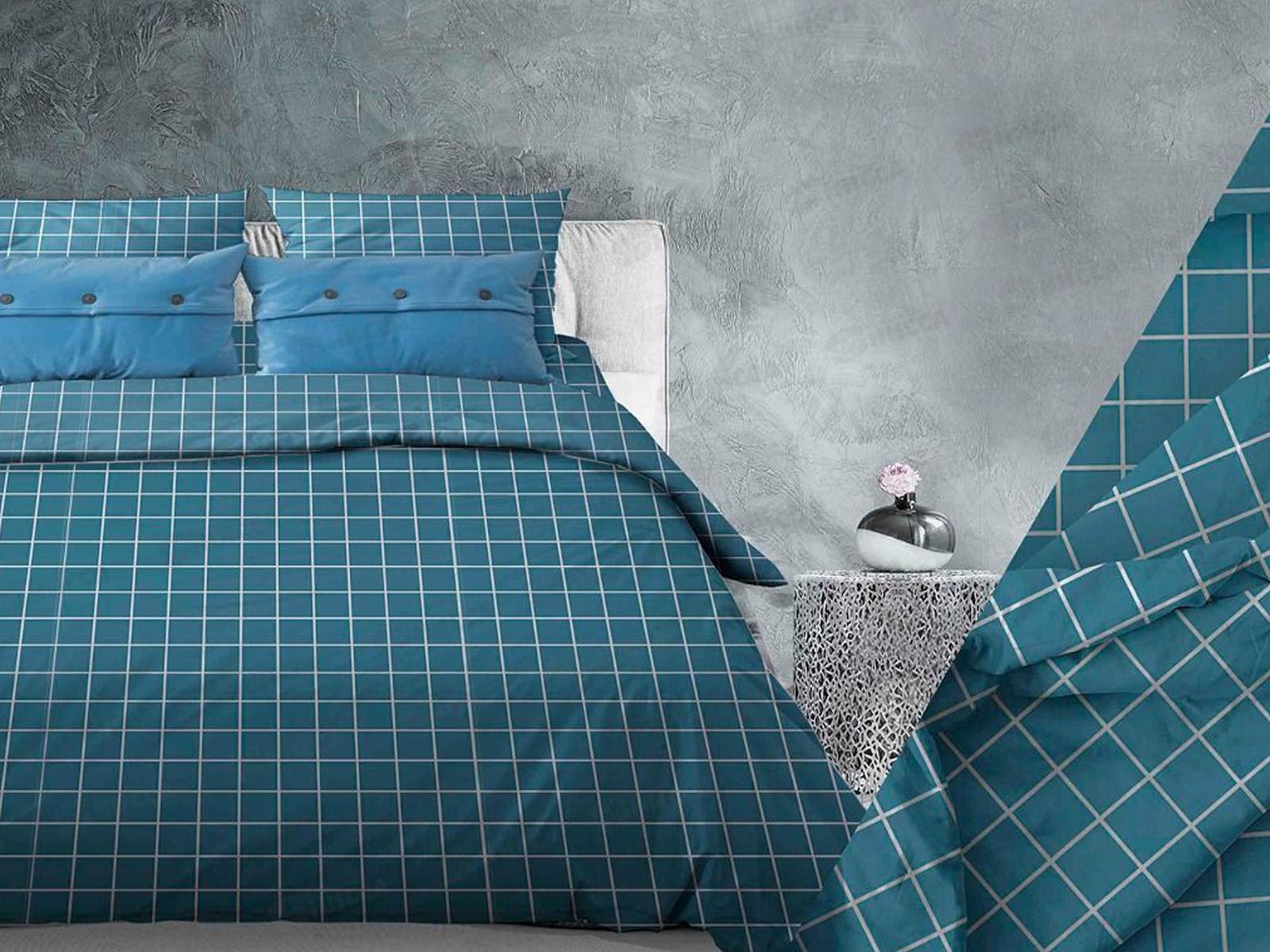 Комплект постельного белья 1,5сп бязь 200 Таттерсол морская волна