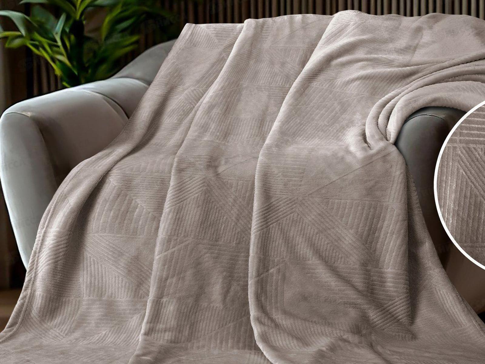 Плед велсофт 150*200 17-1316 Светло-коричневый