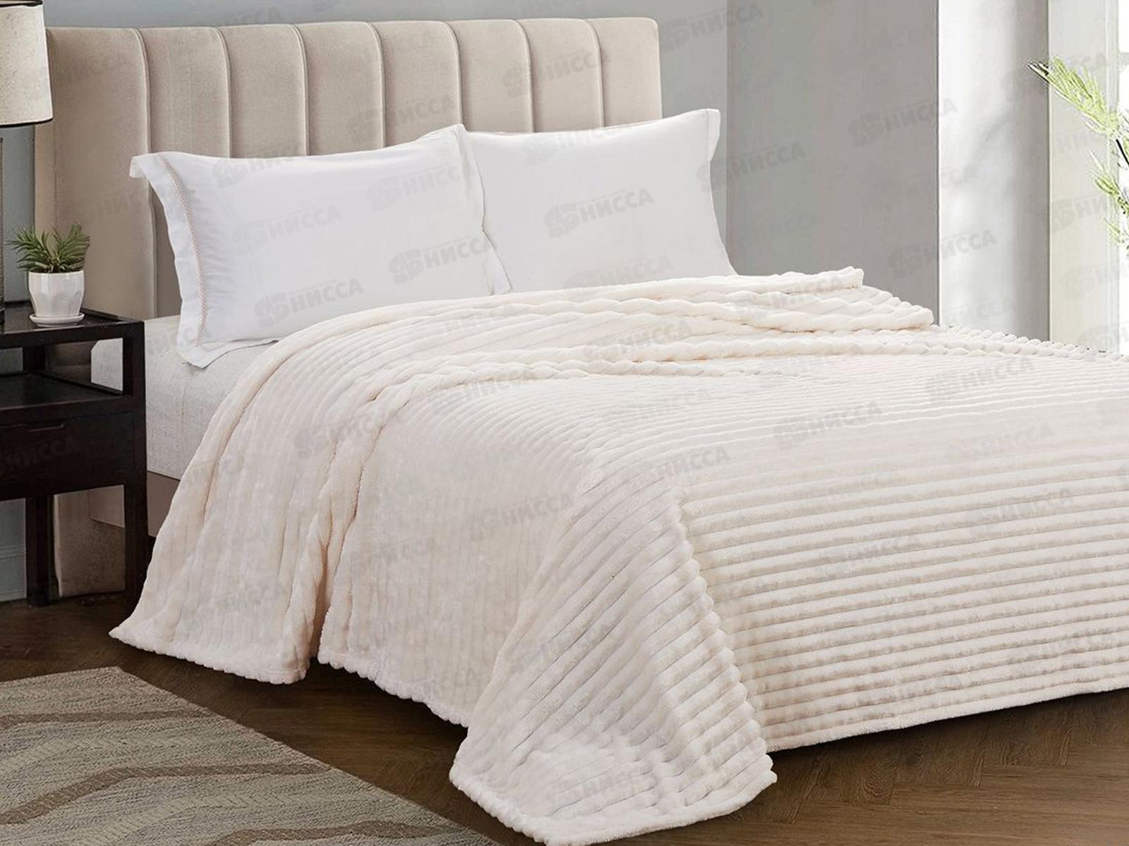 Плед Велсофт 150*200 007 MARE Полоска Молочный