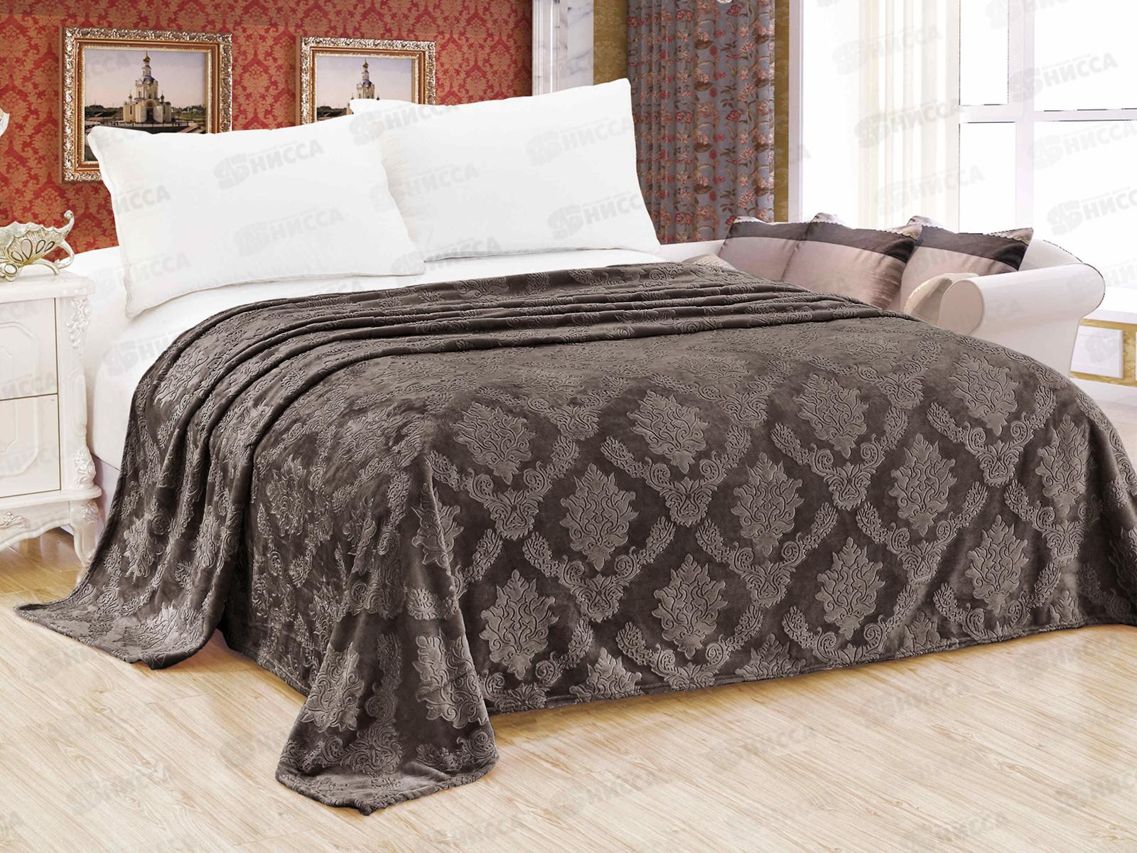 Плед Велсофт 150*200 148 OPE Узоры Коричневый